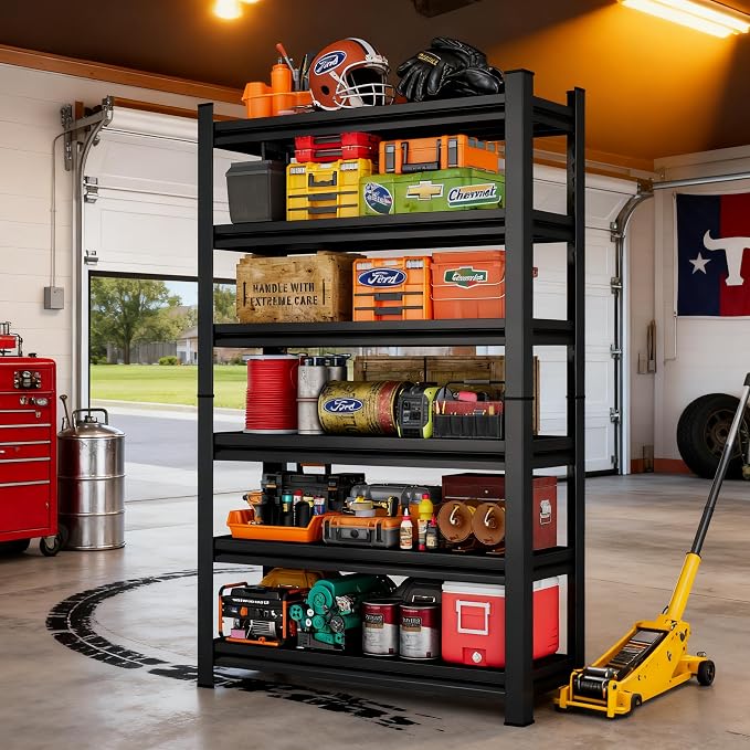 Metal Garage Shelving Unit, Heavy Duty 5-Tier Adjustable Storage Shelves by KILISTEELS