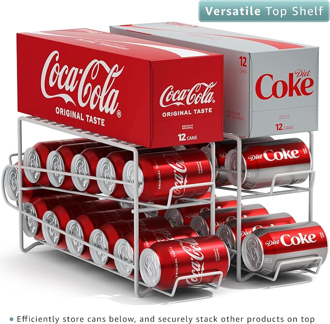 Sorbus Soda Can Rack Beverage Dispenser – Dispenses 12 Standard Size 12oz Soda - Image 8