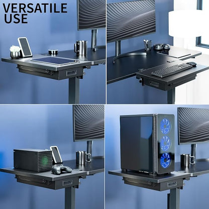 VIVO Black Clamp-on 24 x 14 in Desk Extender, DESK-EXT24D | Premium, Built-in - Image 4
