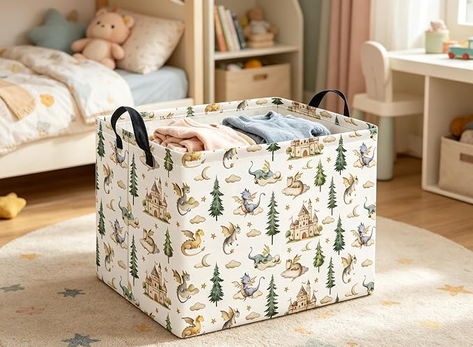 Rectangular Baby Kids Storage Basket - Image 3