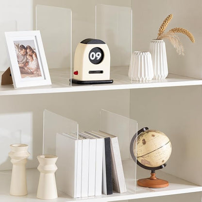 HBlife Acrylic Shelf Dividers for Closet Organization, 6 Pack 12 Inches Closet - Image 7