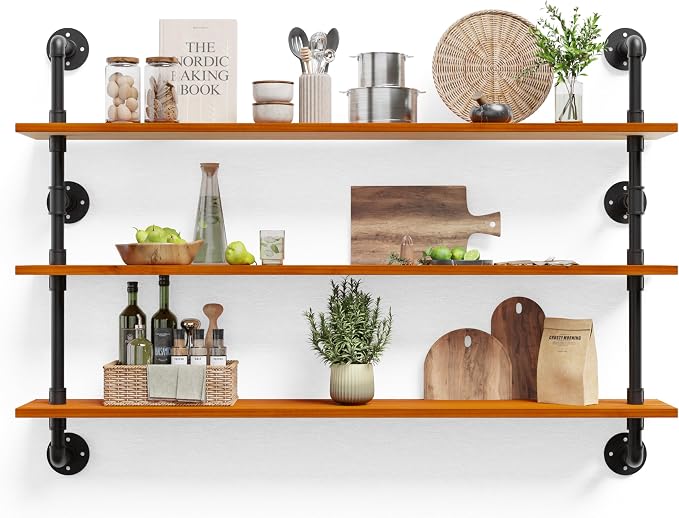 HDDFER Bathroom Floating Shelves by industrialpipeshelving