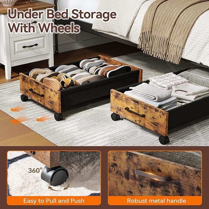 FOUCSSOMEI Under Bed Storage - Image 3