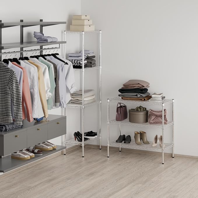 18" Deep x 36" Wide x 34" Height Wire Shelving Kit | 3-Tier | NSF Commercial - Image 7