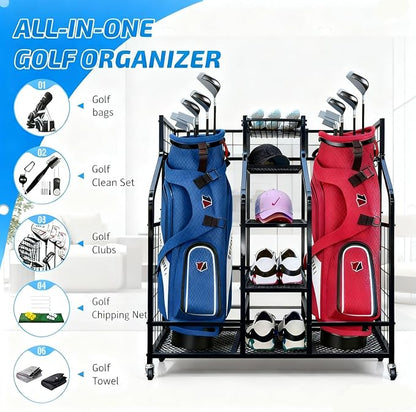Golf Bag Storage Organizer Stand - Image 4