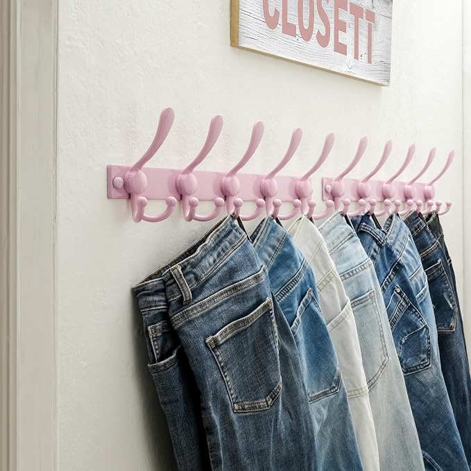 Dseap Coat Rack Wall Mount 2.0 Pro: Heavy Duty 300% Thicker, Stainless Steel - Image 6