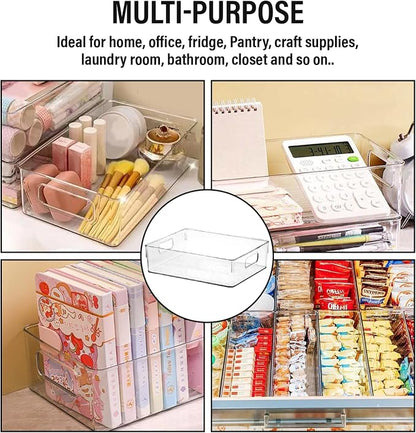 Clear Plastic Storage Bins, Pantry Organizers and Storage, Kitchen Organization - Image 7