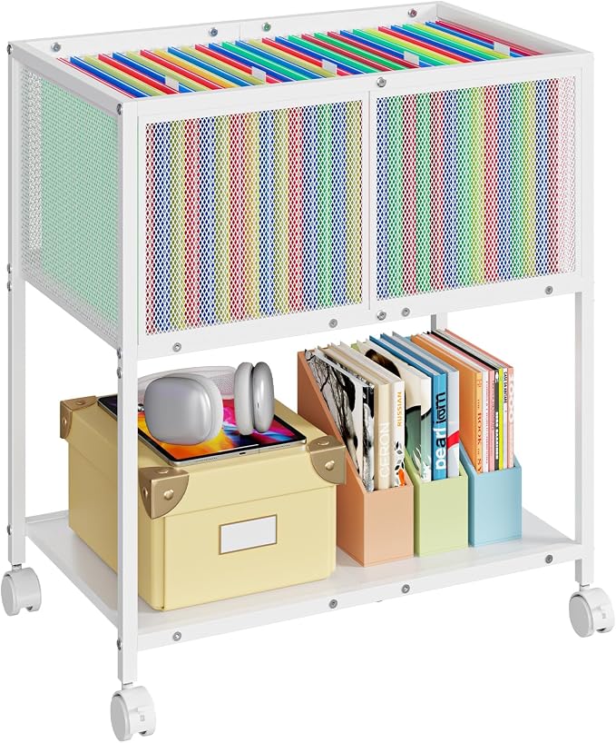 Sbanmao Rolling File Cart, Mobile File Cabinet by shengbaomaoyi