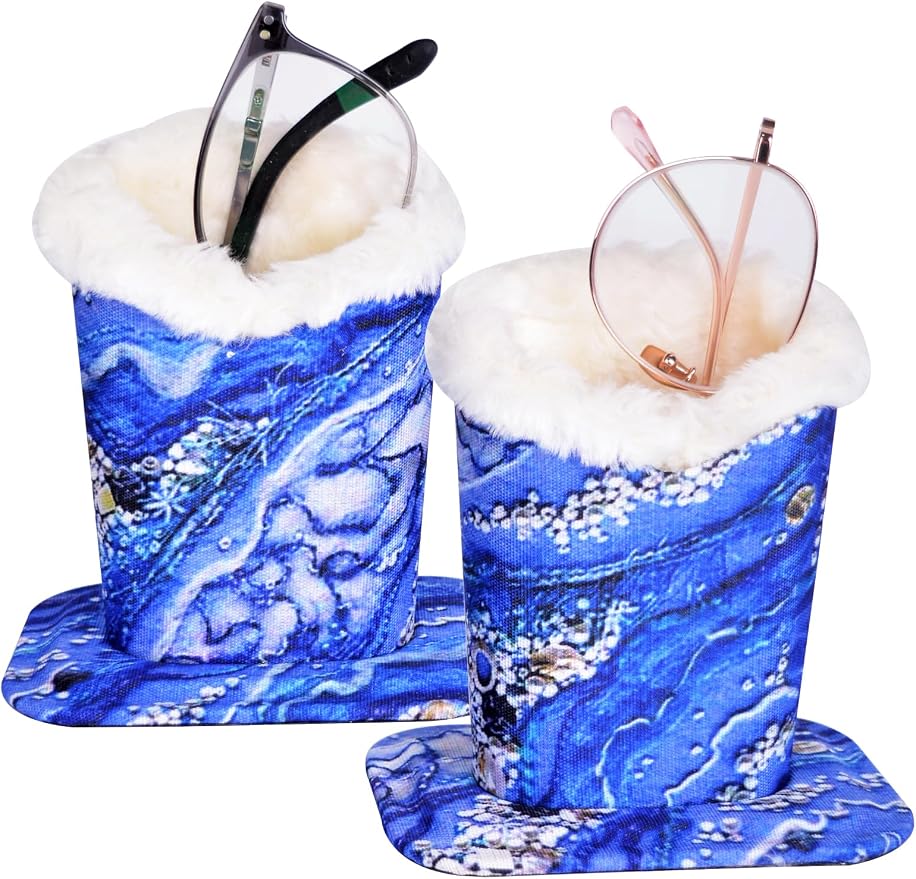 Baitaihem Eyeglasses Holder for Nightstand Soft Plush Lined Sunglasses Holder by WelcometoBaitaihem