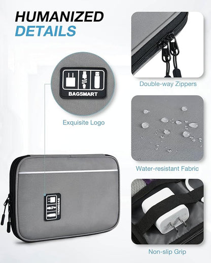 BAGSMART Large Electronics Organizer Travel Case - Image 4