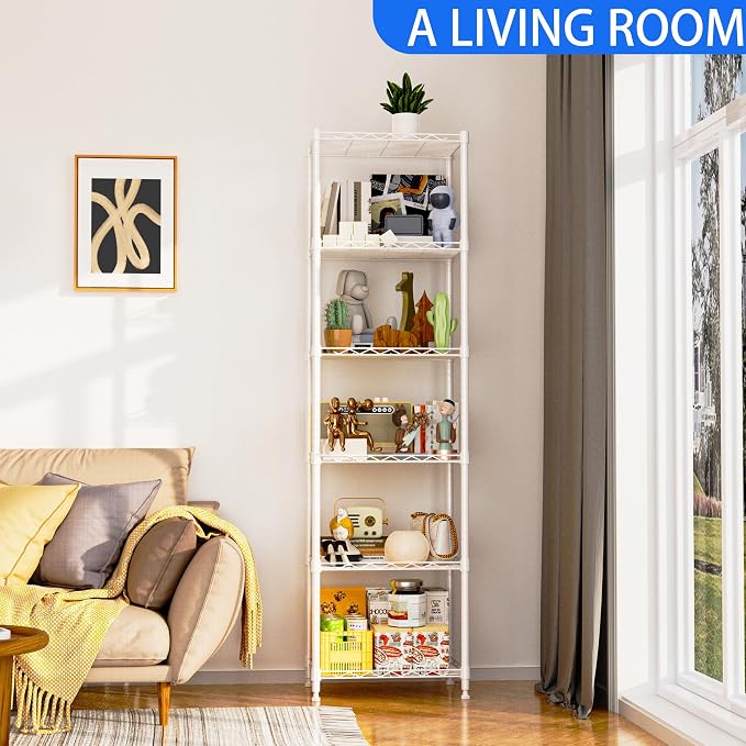 REGILLER 6 Wire Shelving Steel Storage Rack Adjustable Unit Shelves - Image 4