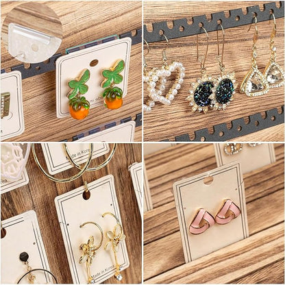 Earring Display for Selling, Portable Wood Jewelry Display Case, Large Capacity - Image 3