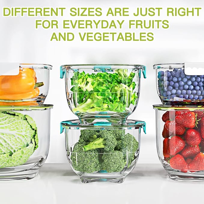LUXEAR Fresh Produce Vegetable Fruit Storage Containers 3Piece Set, BPA-free - Image 7