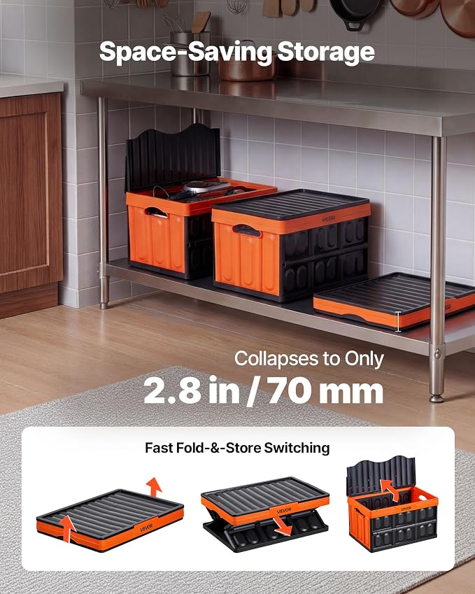 VEVOR Plastic Collapsible Storage Bins - Image 4