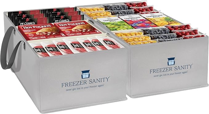 The Original Chest Freezer Organizer Bins, Stackable Storage Organizers by Unknown