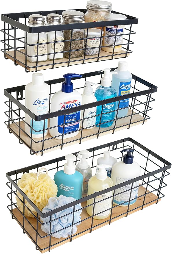 Metal Wire Basket for Kitchen Cabinets, Farmhouse Hanging Basket - Image 4