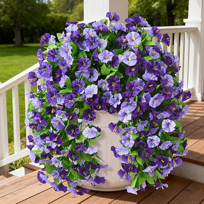 INQCMY Artificial Flowers for Outdoor Spring Summer Decoration Faux Silk by INQCMYPlantRack