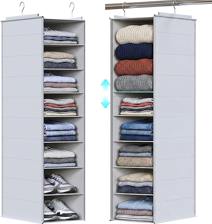 Deep Pocket Hanging Closet Organizer, 8 Tier Hanging Shoe Organizer | by Ofiray-home