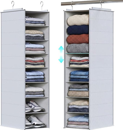 Deep Pocket Hanging Closet Organizer, 8 Tier Hanging Shoe Organizer | by Ofiray-home