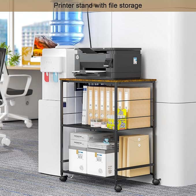 ThreeHio Rolling Kitchen Microwave Cart - Image 6