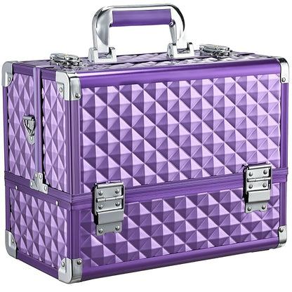 FRENESSA Makeup Train Case Makeup Case 12.6 Inch Large Cosmetic Box Organizer by Frenessa