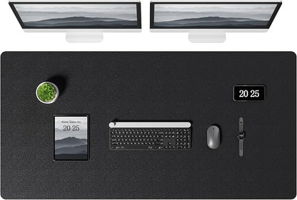 Aothia Leather Desk Pad Protector, Office Desk Mat, Large Mouse Pad, Laptop by AothiaSimpleNaturalUnique