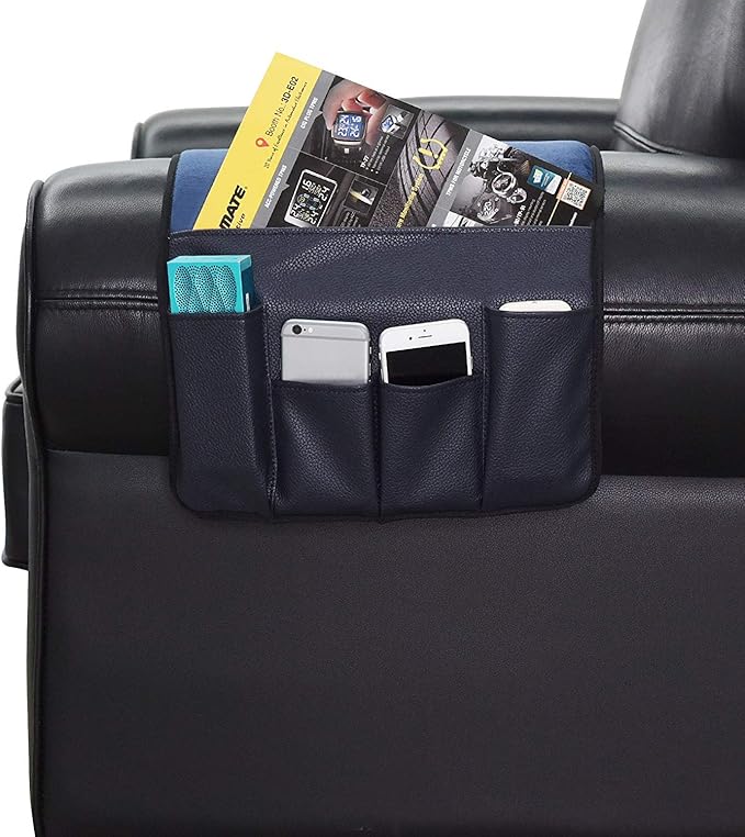 Wanty Velvet Sofa Couch Chair Armrest Soft Caddy Organizer Holder - Image 4