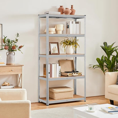 Topeakmart 5-Tier Utility Shelves, Metal Storage Shelves Unit Adjustable Garage - Image 5