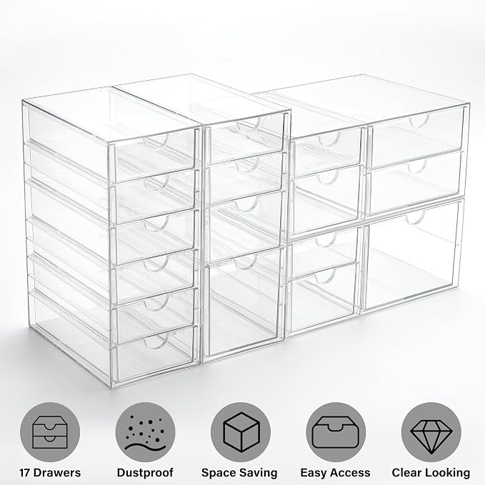 Prsildan Acrylic Drawer Organizer - Image 8