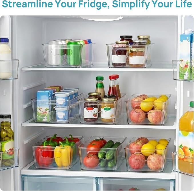 Vtopmart 8pcs Clear Storage Bins - Image 3