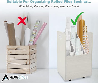 AdirOffice Adir Blue Print Storage Organizer - Image 7