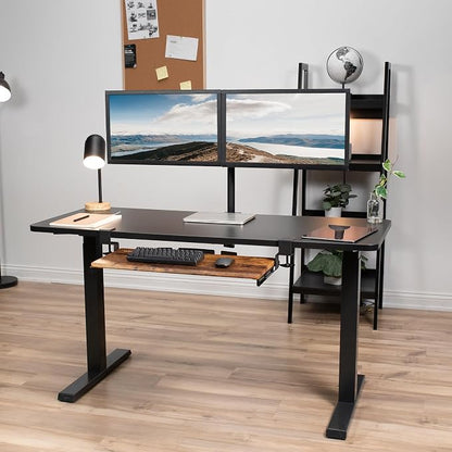 VIVO Vintage Brown Large 27 x 11 in Under Desk Keyboard Tray, MOUNT-KB05N | - Image 9