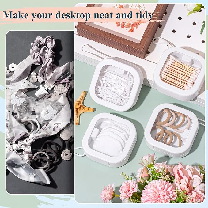 Kathfly 4 Pcs Hair Tie Organizer, Portable Hair Accessories Organizer Travel - Image 5