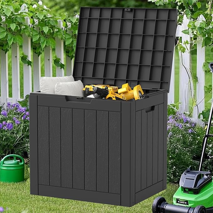 NUNU LAB 31 Gallon Outdoor Storage Box Waterproof, Outside Package Delivery by NUNULAB