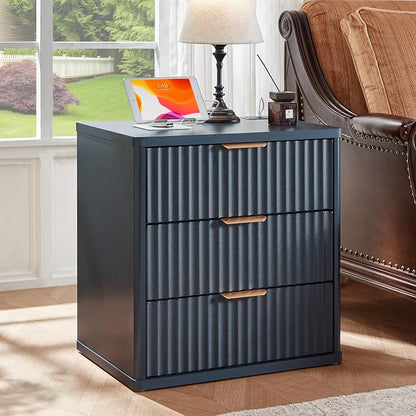 LEYAOYAO Fluted Nightstand Set of 2 - Image 2