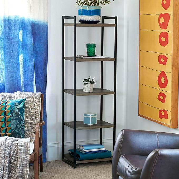 Household Essentials 5 Tier Storage Tower Metal - Image 2