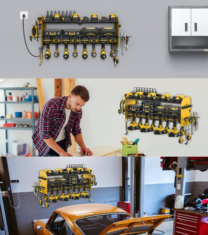JUNNUJ Large Pegboard Power Tool Organizer - Image 6