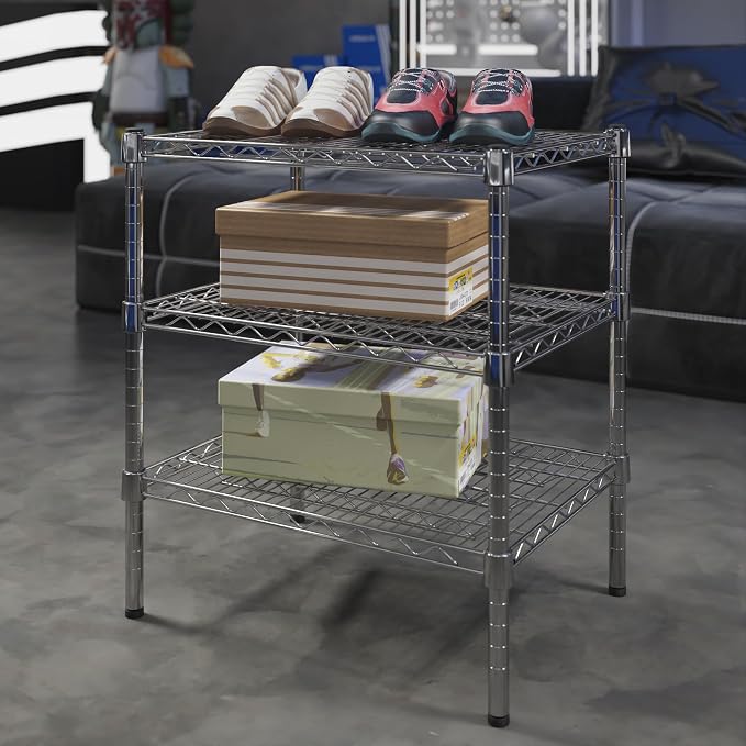 18" Deep x 24" Wide x 27" Height Wire Shelving Kit | 3-Tier | NSF Commercial - Image 2