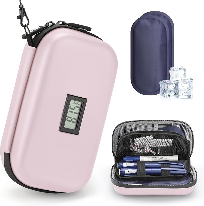 Insulin Cooler Travel Case Diabetic Medication Insulated Cool Organizer by Gelozid