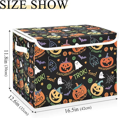 Halloween Ghost Pumpkin Ghosts Storage Bins - Image 3
