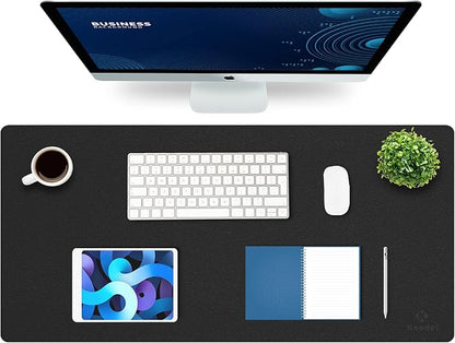 K KNODEL Large Office Leather Desk Mat, Mouse and Keyboard Pad, Computer and by K+KNODEL