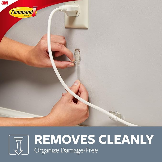 Command Large Cord Clips, Organize Damage-Free, 8-Clips Total - Image 4