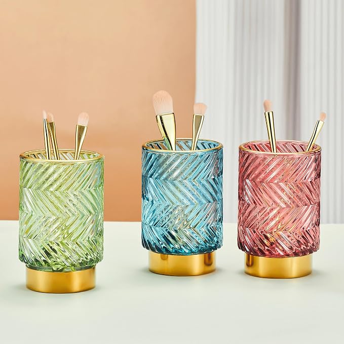 Makeup Brush Holder Organizer, Toothbrush Holders, Desk Pen Pencil Holder - Image 3