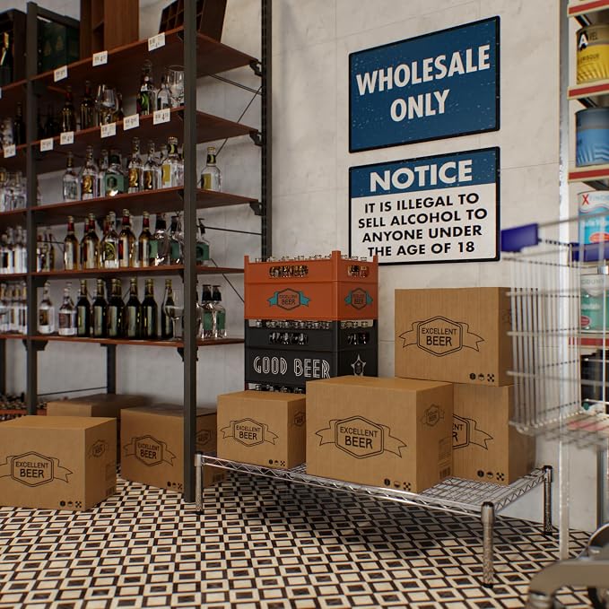 21" Deep x 42" Wide x 8" Height Wire Shelving Kit | 1-Tier | NSF Commercial - Image 7