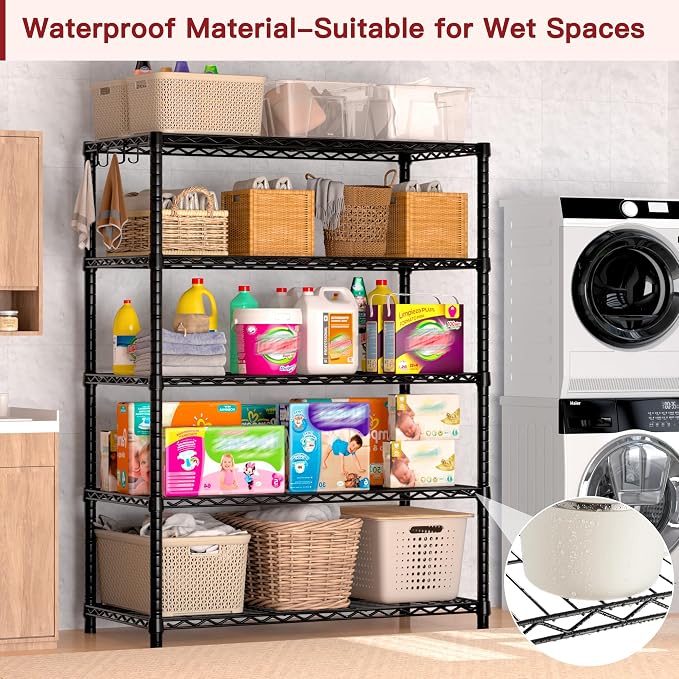 PrimeZone Wire Metal Storage Shelves - Image 8