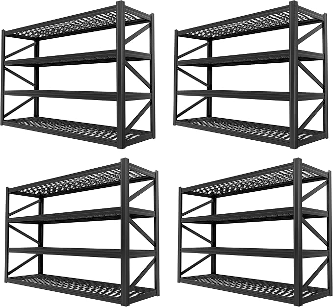8000 LBS Heavy Duty Garage Shelving, Adjustable Steel Shelving Unit Holds 2000 by LIJIUHOME