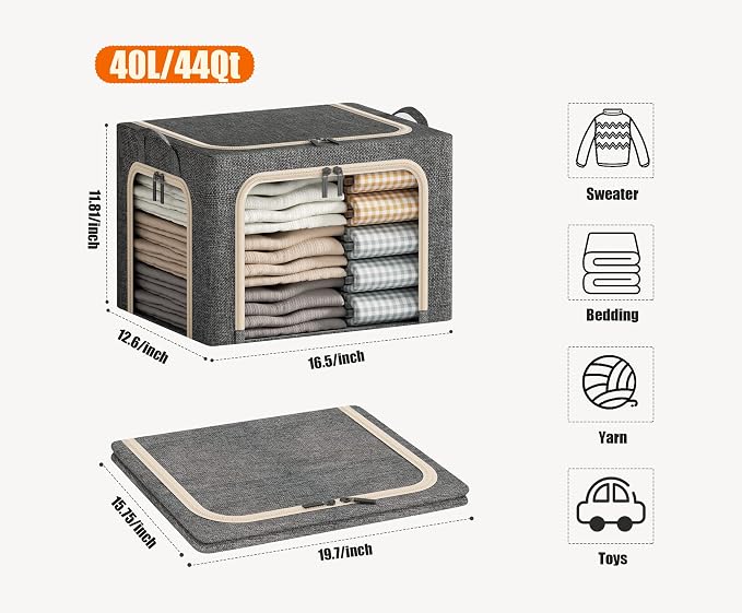 3 Openings Clothes Storage Bins - Image 6