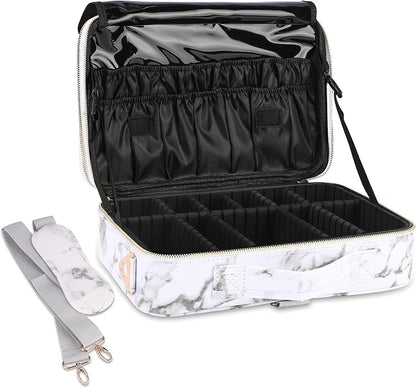JOURMON Travel Makeup Train Case, Large Capacity Cosmetic Bags by JOURMON