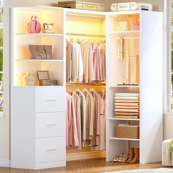 HUAHUU Large Corner Closet System by HUAHUU