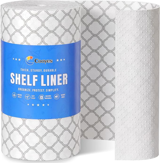 Cooyes Non Slip Refrigerator Liners, 2 in 1 Absorbent Fridge Liners and Fresh by Cooyes